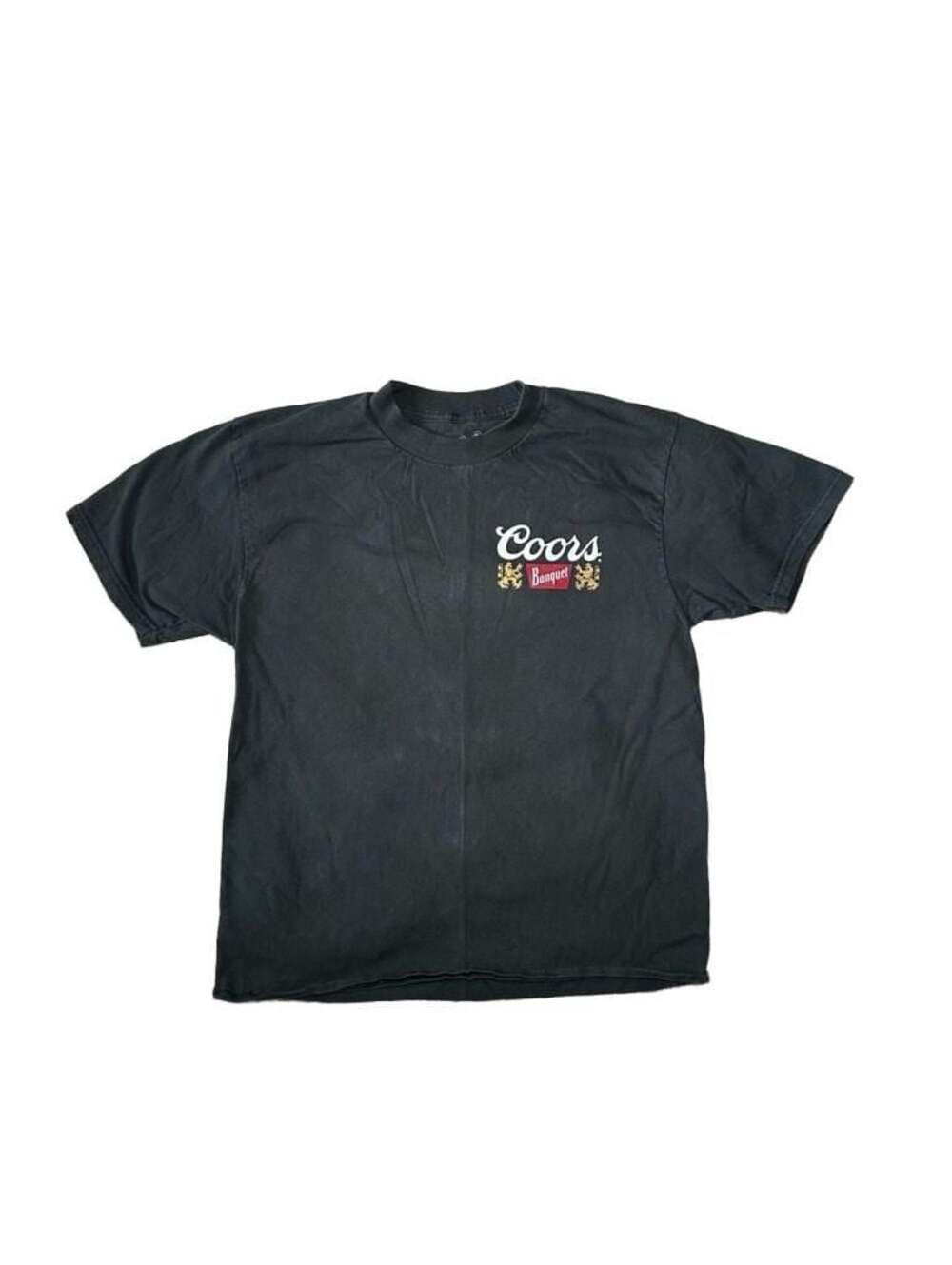 Tee Luv Coors Banquet Golden Colorado Graphic T-Shirt Black Medium